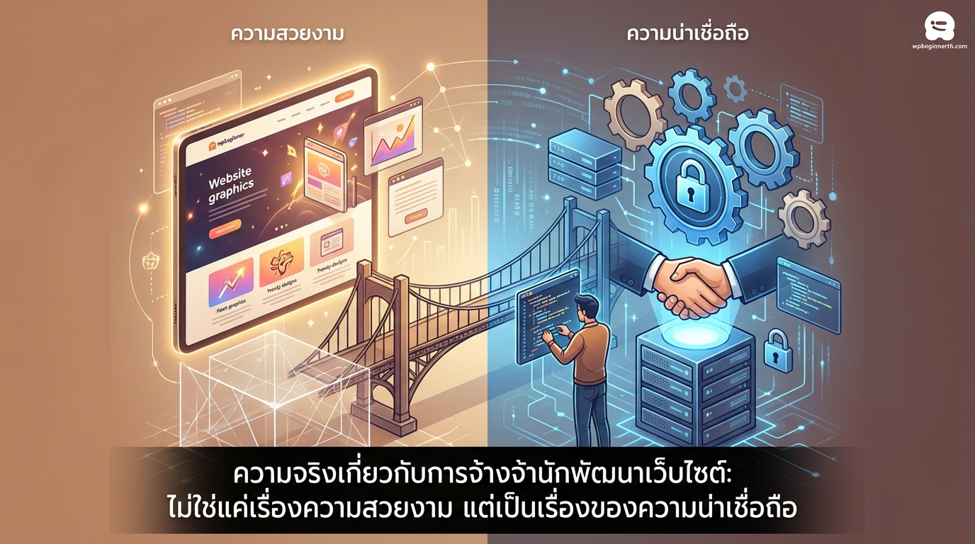 ความจริงเรื่องการจ้างรับทำเว็บไซต์ที่ไม่ได้จบแค่ความสวยงามแต่คือความน่าเชื่อถือ