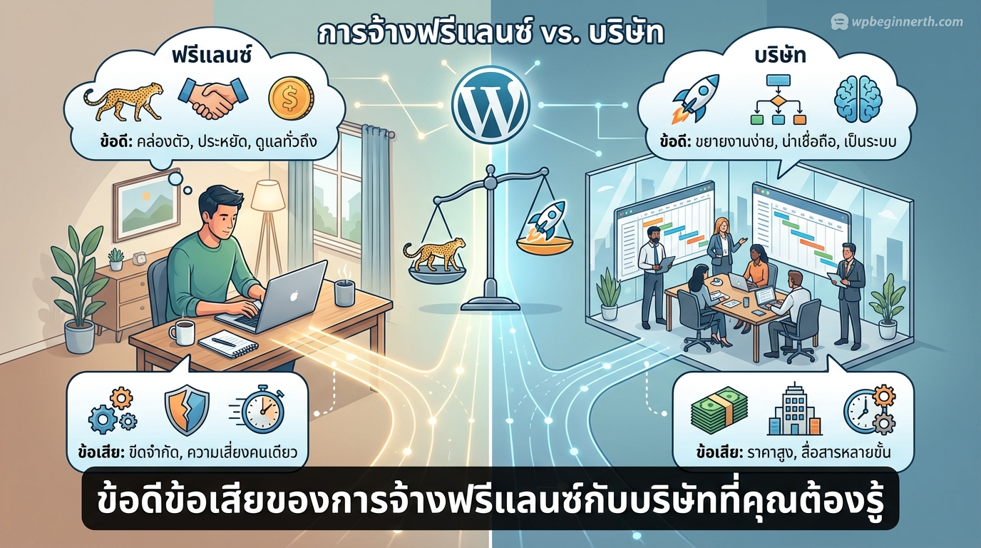 ข้อดีข้อเสียระหว่างจ้างฟรีแลนซ์กับบริษัทที่คุณต้องรู้