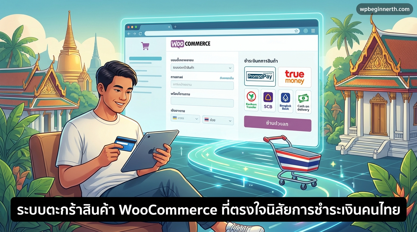 ระบบตะกร้าสินค้า WooCommerce ที่ตอบโจทย์พฤติกรรมการโอนเงินของคนไทย